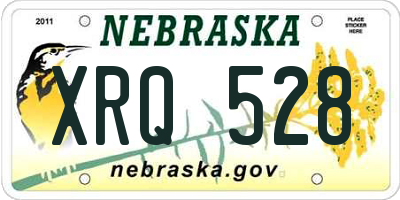 NE license plate XRQ528