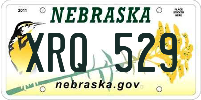NE license plate XRQ529
