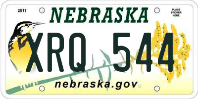 NE license plate XRQ544
