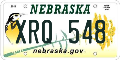 NE license plate XRQ548
