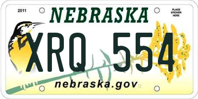 NE license plate XRQ554