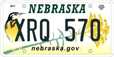 NE license plate XRQ570