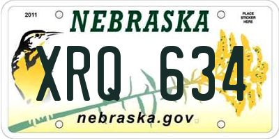 NE license plate XRQ634