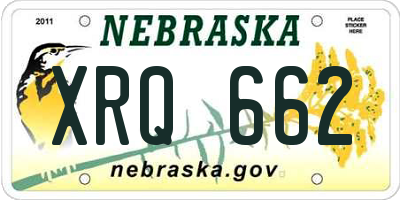 NE license plate XRQ662