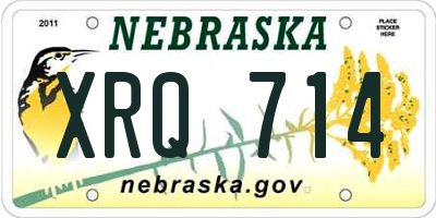 NE license plate XRQ714