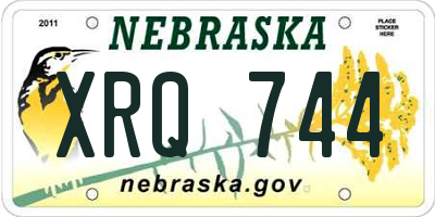 NE license plate XRQ744