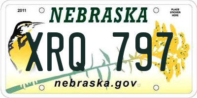 NE license plate XRQ797