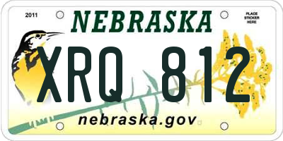 NE license plate XRQ812