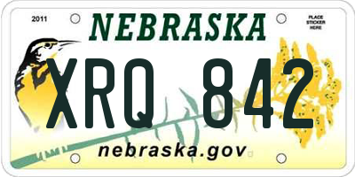 NE license plate XRQ842