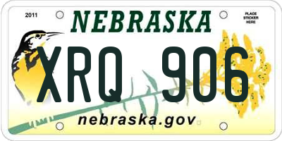 NE license plate XRQ906
