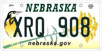NE license plate XRQ908