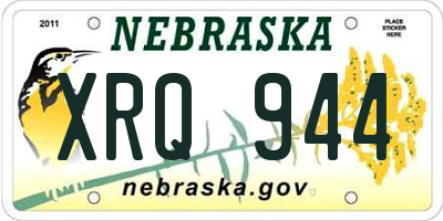 NE license plate XRQ944