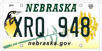 NE license plate XRQ948