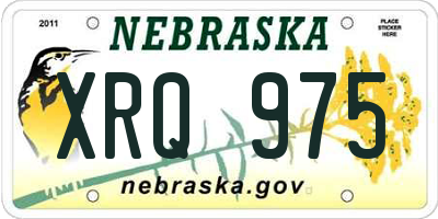 NE license plate XRQ975