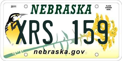 NE license plate XRS159