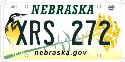 NE license plate XRS272