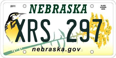 NE license plate XRS297