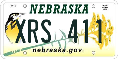 NE license plate XRS411