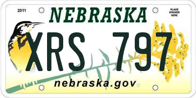 NE license plate XRS797
