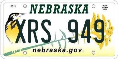 NE license plate XRS949