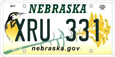 NE license plate XRU331
