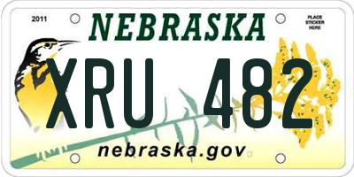 NE license plate XRU482