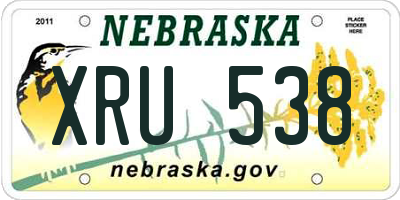 NE license plate XRU538