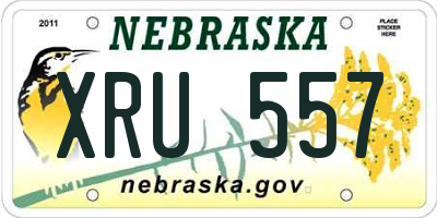 NE license plate XRU557