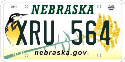 NE license plate XRU564