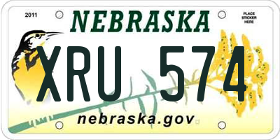 NE license plate XRU574