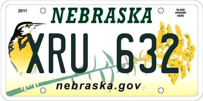 NE license plate XRU632
