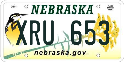 NE license plate XRU653