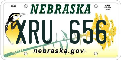 NE license plate XRU656