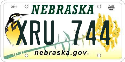 NE license plate XRU744