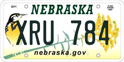 NE license plate XRU784