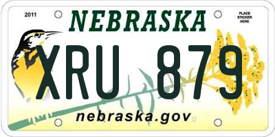NE license plate XRU879