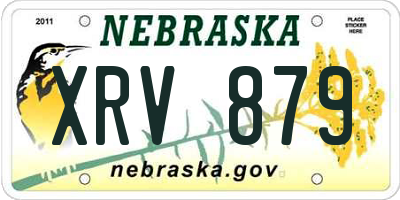NE license plate XRV879