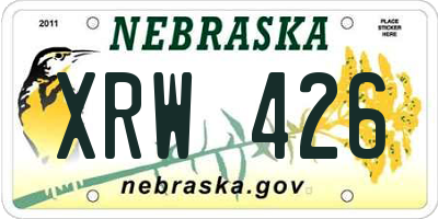 NE license plate XRW426