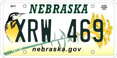 NE license plate XRW469