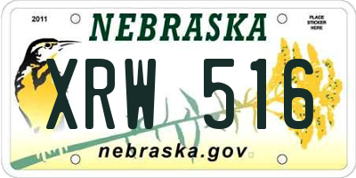 NE license plate XRW516