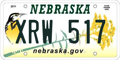 NE license plate XRW517