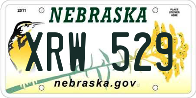 NE license plate XRW529