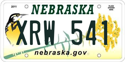 NE license plate XRW541