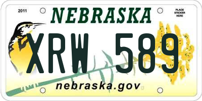 NE license plate XRW589