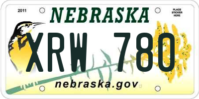 NE license plate XRW780