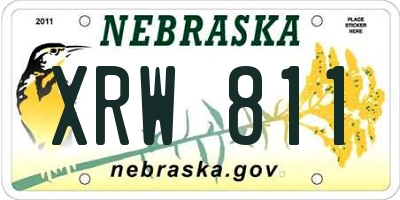 NE license plate XRW811