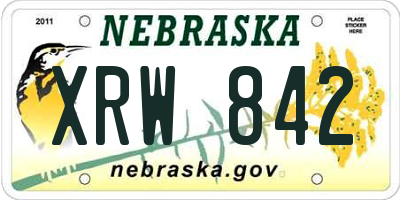 NE license plate XRW842