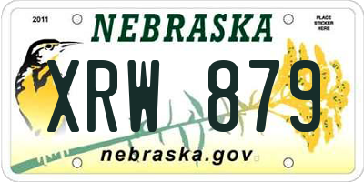 NE license plate XRW879