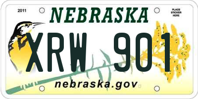 NE license plate XRW901