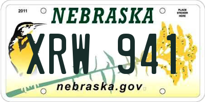 NE license plate XRW941